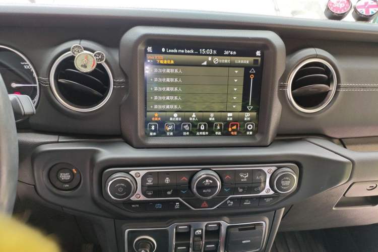 Used Jeep Wrangler New Energy 2021 Four-Door 2.0T 4xe Sahara Audio And AC Panel