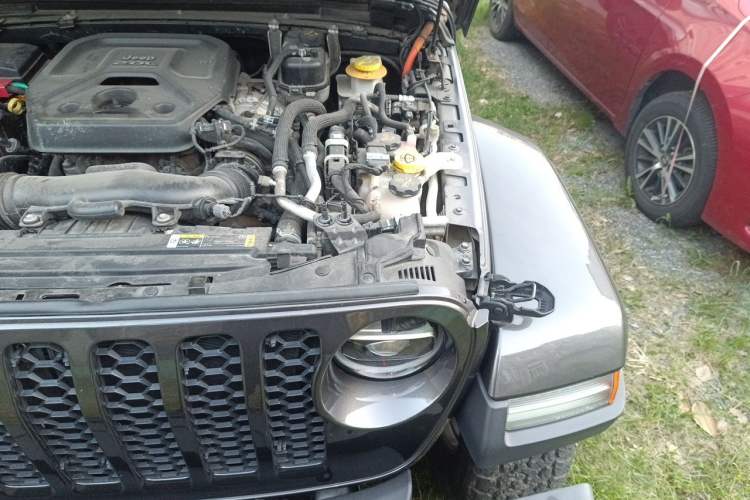 Used Jeep Wrangler New Energy 2021 Four-Door 2.0T 4xe Sahara First Edition Engine Bay Left