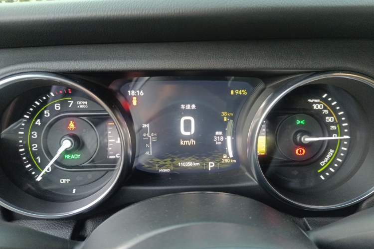 Used Jeep Wrangler New Energy 2021 Four-Door 2.0T 4xe Sahara First Edition Instrument Cluster