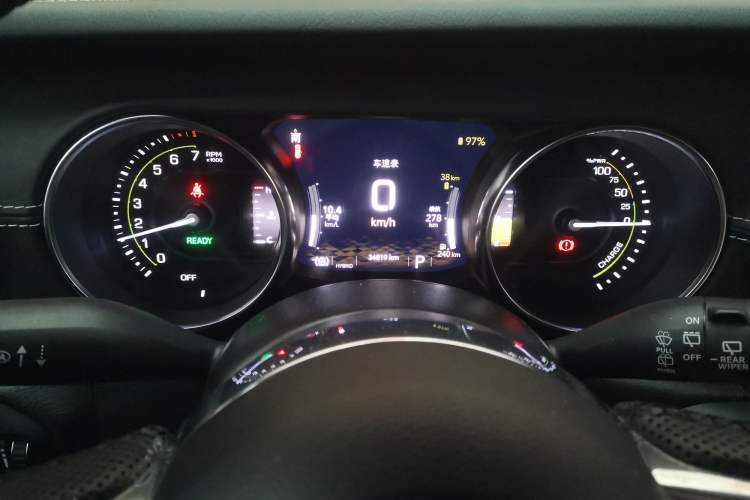 Used Jeep Wrangler New Energy 2021 Four-Door 2.0T 4xe Sahara Odometer Close Up
