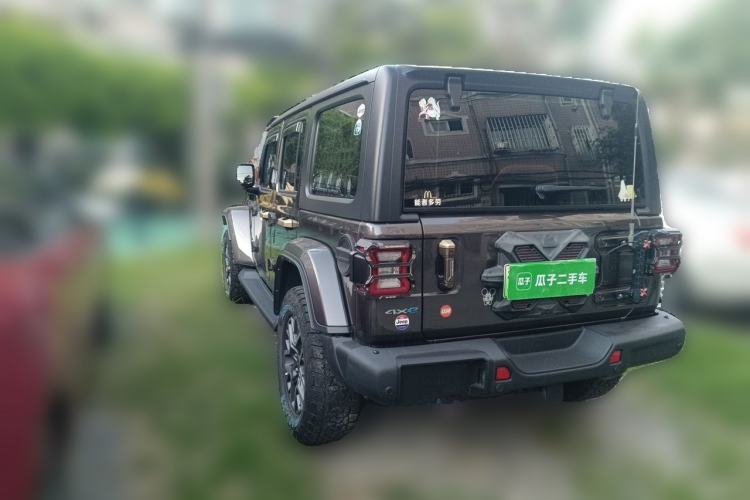 Used Jeep Wrangler New Energy 2021 Four-Door 2.0T 4xe Sahara First Edition Rear Left 45 Deg