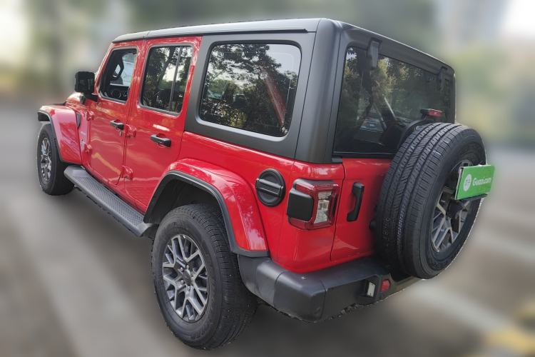 Used Jeep Wrangler New Energy 2021 Four-Door 2.0T 4xe Sahara Rear Left 45 Deg