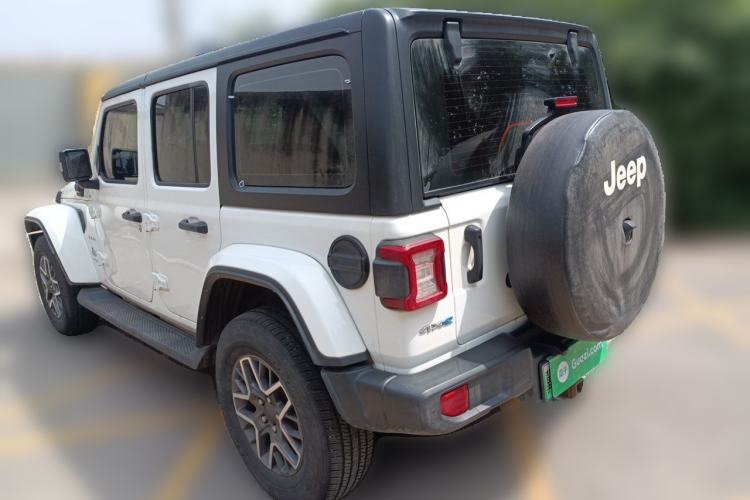 Used Jeep Wrangler New Energy 2021 Four-Door 2.0T 4xe Sahara Rear Left 45 Deg