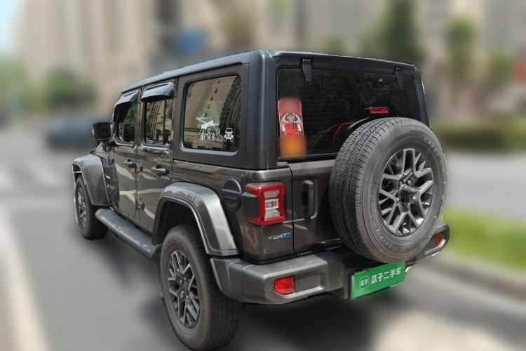 Used Jeep Wrangler New Energy 2021 Four-Door 2.0T 4xe Sahara Rear Left 45 Deg