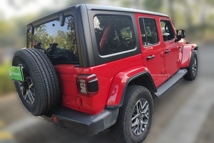 Used Jeep Wrangler New Energy 2021 Four-Door 2.0T 4xe Sahara Rear Right 45 Deg