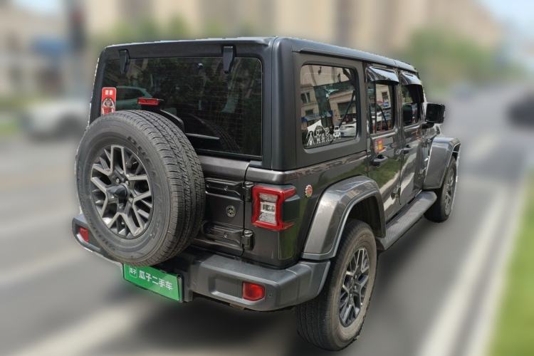 Used Jeep Wrangler New Energy 2021 Four-Door 2.0T 4xe Sahara Rear Right 45 Deg