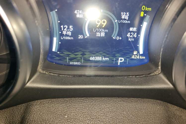 Used Jeep Wrangler New Energy 2021 Four-Door 2.0T 4xe Sahara First Edition Odometer Close Up