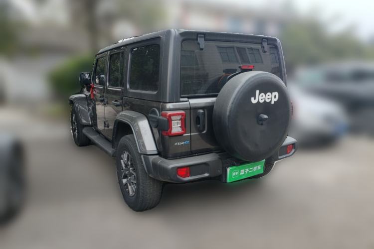 Used Jeep Wrangler New Energy 2021 Four-Door 2.0T 4xe Sahara Rear Left 45 Deg