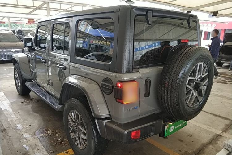 Used Jeep Wrangler New Energy 2021 Four-Door 2.0T 4xe Sahara Rear Left 45 Deg