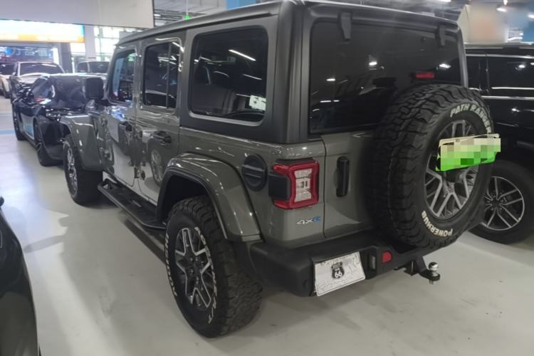 Used Jeep Wrangler New Energy 2021 Four-Door 2.0T 4xe Sahara First Edition Rear Left 45 Deg