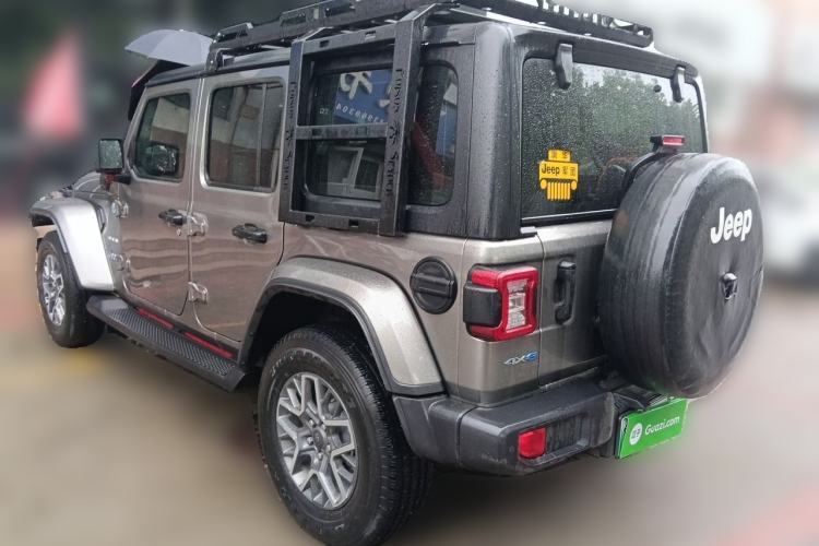 Used Jeep Wrangler New Energy 2021 Four-Door 2.0T 4xe Sahara Rear Left 45 Deg
