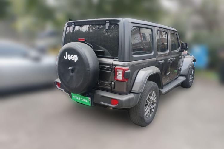 Used Jeep Wrangler New Energy 2021 Four-Door 2.0T 4xe Sahara Rear Right 45 Deg