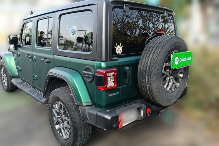 Used Jeep Wrangler New Energy 2021 Four-Door 2.0T 4xe Sahara First Edition Rear Left 45 Deg