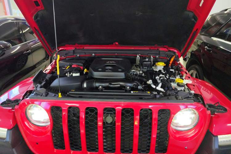 Used Jeep Wrangler New Energy 2021 Four-Door 2.0T 4xe Sahara First Edition Engine Bay
