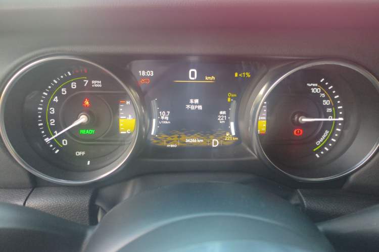 Used Jeep Wrangler New Energy 2021 Four-Door 2.0T 4xe Sahara Instrument Cluster