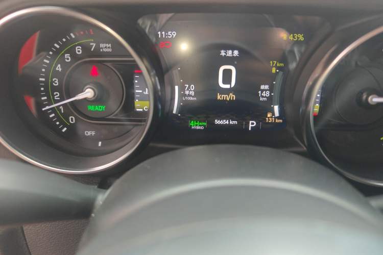 Used Jeep Wrangler New Energy 2021 Four-Door 2.0T 4xe Sahara Odometer Close Up