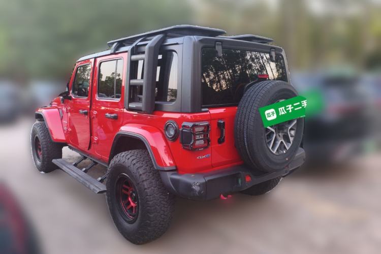 Used Jeep Wrangler New Energy 2021 Four-Door 2.0T 4xe Sahara Rear Left 45 Deg