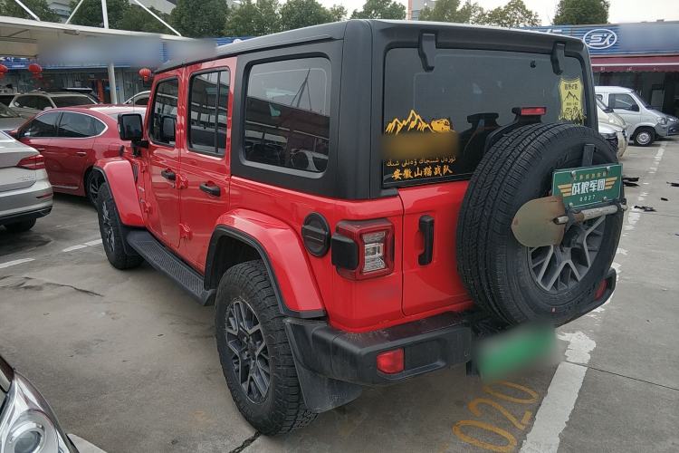 Used Jeep Wrangler New Energy 2021 Four-Door 2.0T 4xe Sahara Rear Left 45 Deg
