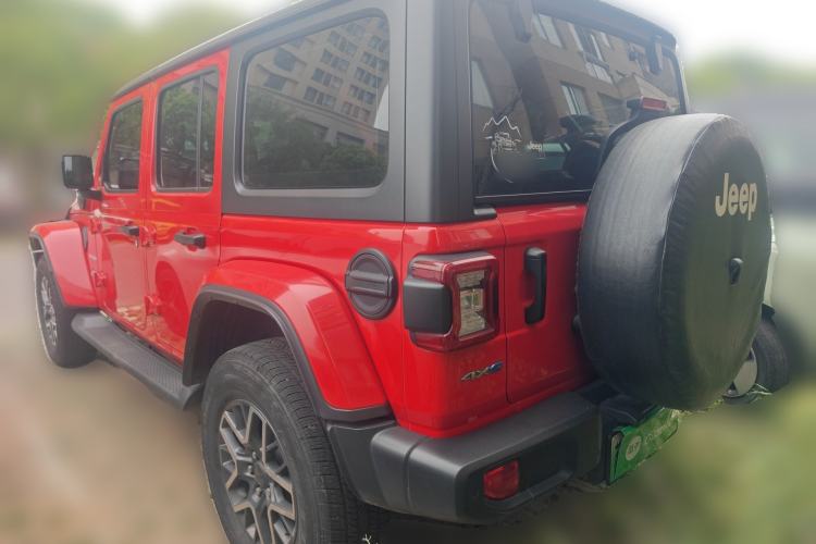 Used Jeep Wrangler New Energy 2021 Four-Door 2.0T 4xe Sahara Rear Left 45 Deg