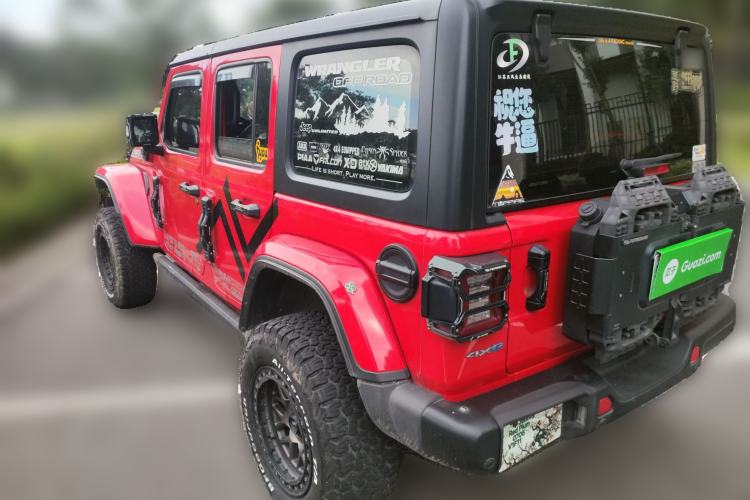 Used Jeep Wrangler New Energy 2021 Four-Door 2.0T 4xe Sahara Rear Left 45 Deg