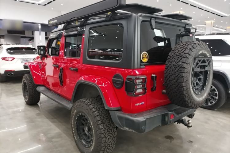 Used Jeep Wrangler New Energy 2021 Four-Door 2.0T 4xe Sahara Rear Left 45 Deg