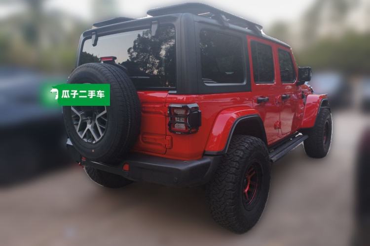 Used Jeep Wrangler New Energy 2021 Four-Door 2.0T 4xe Sahara Rear Right 45 Deg
