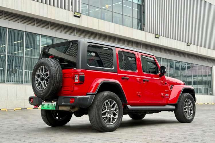 Used Jeep Wrangler New Energy 2021 Four-Door 2.0T 4xe Sahara First Edition Rear Right 45 Deg