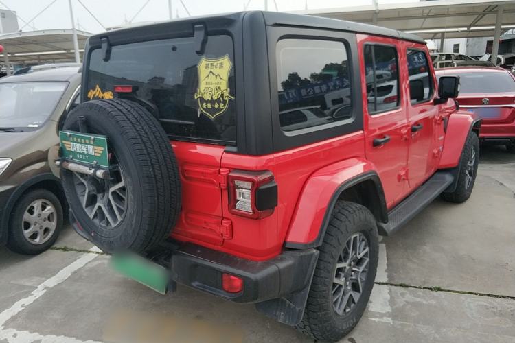 Used Jeep Wrangler New Energy 2021 Four-Door 2.0T 4xe Sahara Rear Right 45 Deg