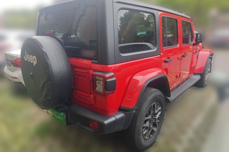 Used Jeep Wrangler New Energy 2021 Four-Door 2.0T 4xe Sahara Rear Right 45 Deg