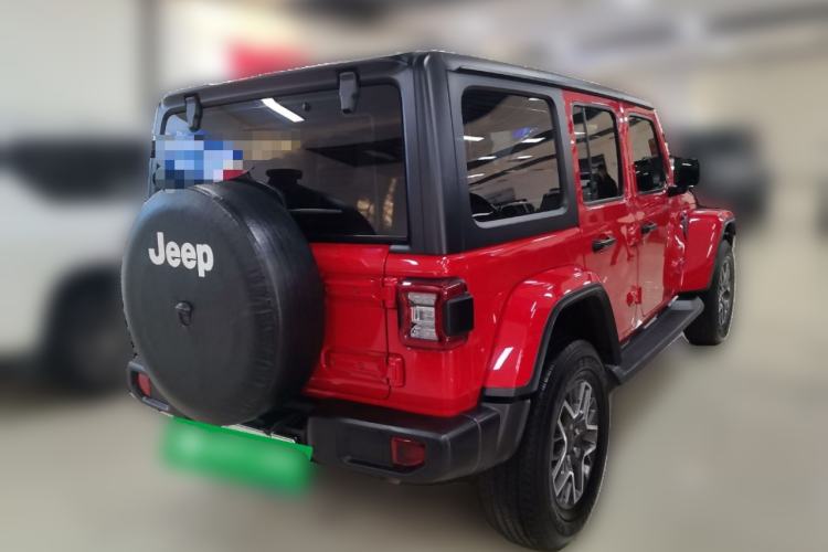 Used Jeep Wrangler New Energy 2021 Four-Door 2.0T 4xe Sahara First Edition Rear Right 45 Deg