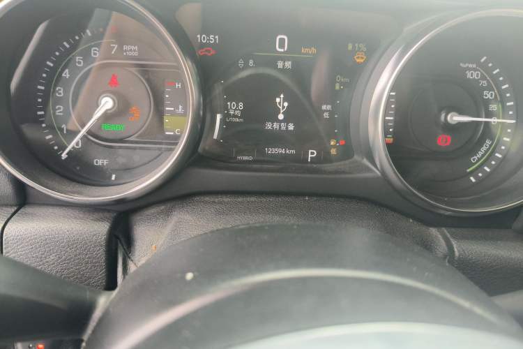 Used Jeep Wrangler New Energy 2021 Four-Door 2.0T 4xe Sahara First Edition Odometer Close Up