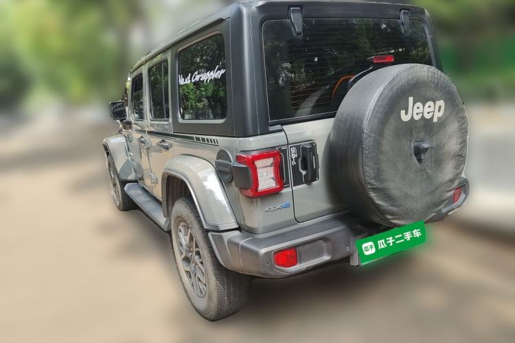 Used Jeep Wrangler New Energy 2021 Four-Door 2.0T 4xe Sahara Rear Left 45 Deg