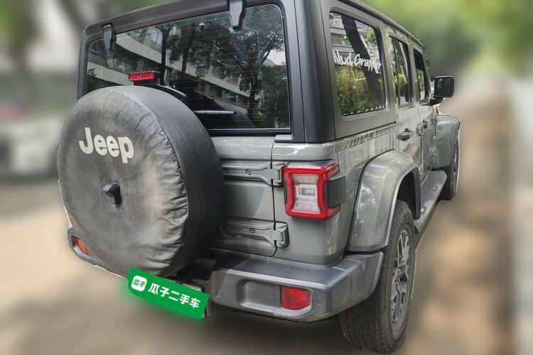 Used Jeep Wrangler New Energy 2021 Four-Door 2.0T 4xe Sahara Rear Right 45 Deg