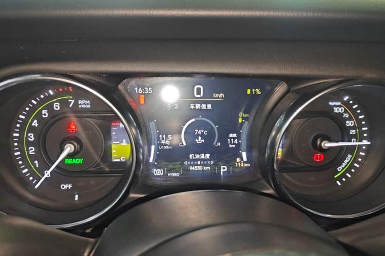 Used Jeep Wrangler New Energy 2021 Four-Door 2.0T 4xe Sahara Instrument Cluster