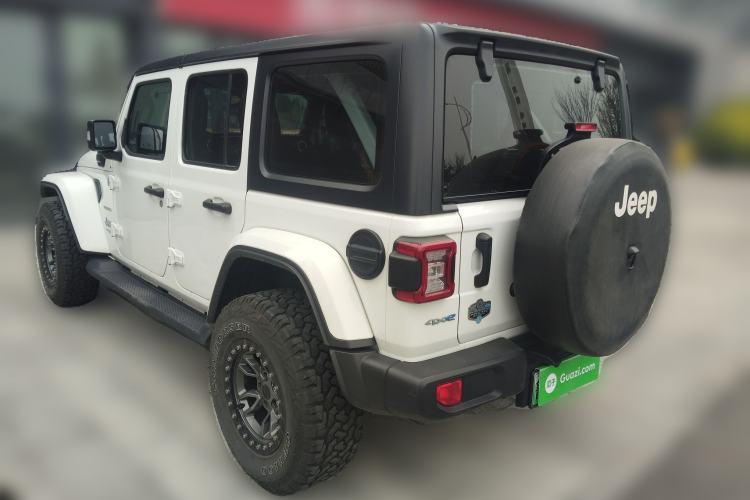 Used Jeep Wrangler New Energy 2021 Four-Door 2.0T 4xe Sahara First Edition Rear Left 45 Deg