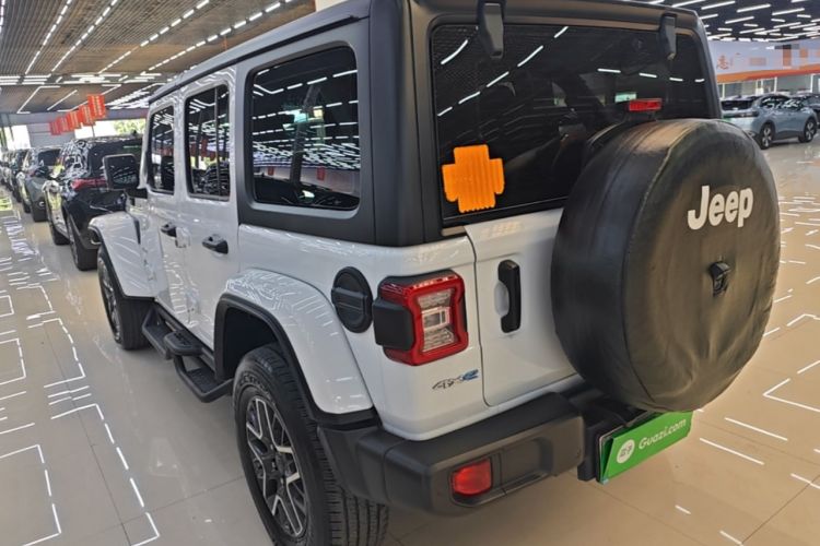 Used Jeep Wrangler New Energy 2021 Four-Door 2.0T 4xe Sahara Rear Left 45 Deg