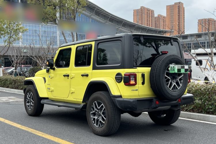 Used Jeep Wrangler New Energy 2022 Four-Door 2.0T 4xe Sahara Fluorescent Yellow Limited Edition Exterior 4