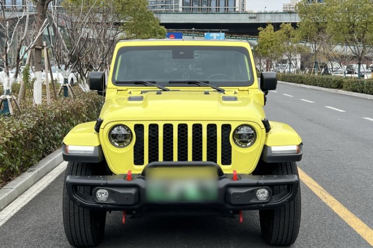 Used Jeep Wrangler New Energy 2022 Four-Door 2.0T 4xe Sahara Fluorescent Yellow Limited Edition Exterior 6