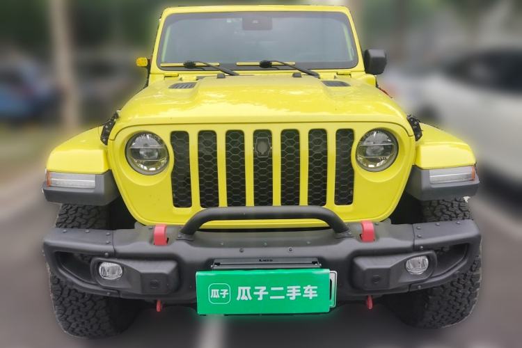 Used Jeep Wrangler New Energy 2022 Four-Door 2.0T 4xe Sahara Fluorescent Yellow Limited Edition Front