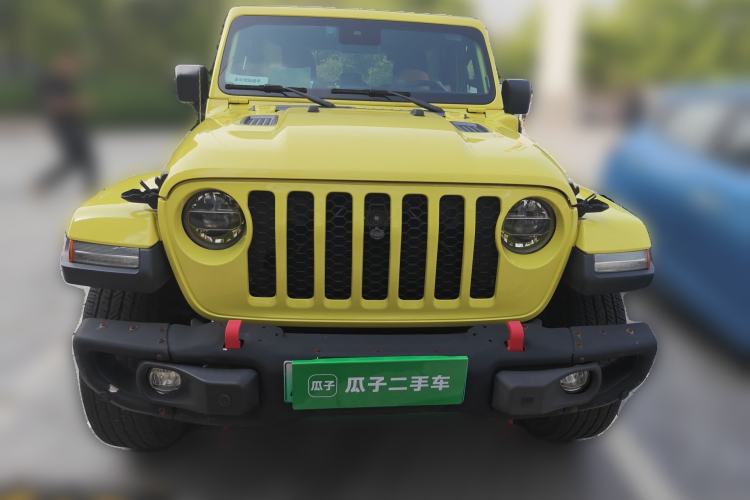 Used Jeep Wrangler New Energy 2022 Four-Door 2.0T 4xe Sahara Fluorescent Yellow Limited Edition Front