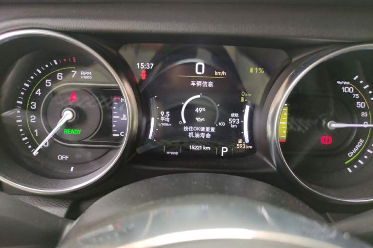 Used Jeep Wrangler New Energy 2022 Four-Door 2.0T 4xe Sahara Fluorescent Yellow Limited Edition Instrument Cluster