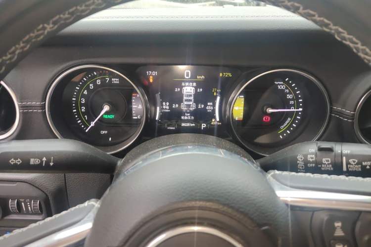 Used Jeep Wrangler New Energy 2022 Four-Door 2.0T 4xe Sahara Fluorescent Yellow Limited Edition Instrument Cluster
