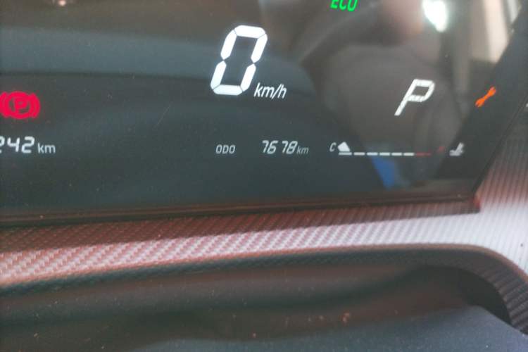 Used JETOUR Dashing 2022 1.6T DCT King SPORT Odometer Close Up
