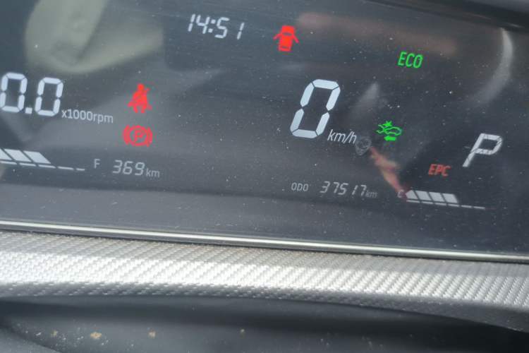 Used JETOUR Dashing 2022 1.6T DCT King PLUS Odometer Close Up