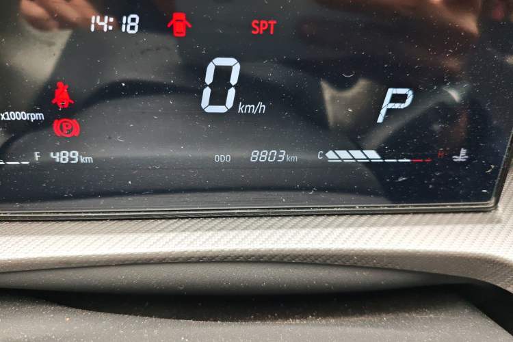 Used JETOUR Dashing 2023 1.5T DCT Starlight Shine Pro Edition Odometer Close Up