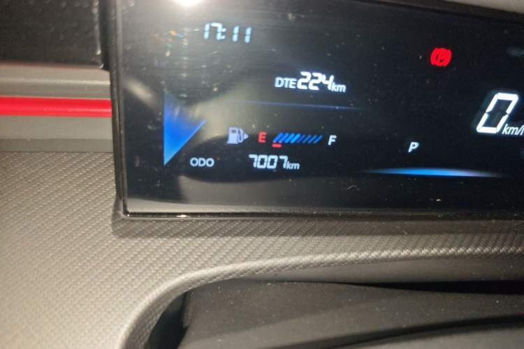 Used JETOUR Dashing 2024 1.5T DCT Starry Peanut Edition Odometer Close Up