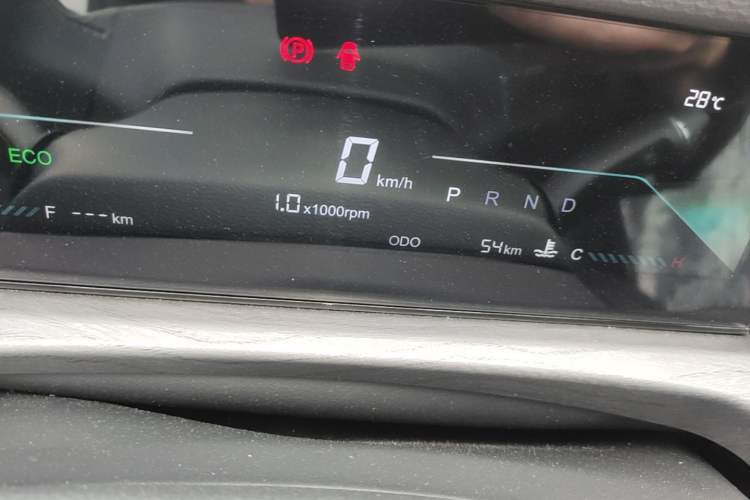 Used JETOUR Dashing 2025 1.5T DCT Ultimate Edition Odometer Close Up