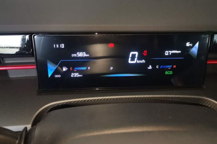 Used JETOUR Dashing 2026 Model—Youth Edition, 1.5T 6DCT Luxury Edition Instrument Cluster