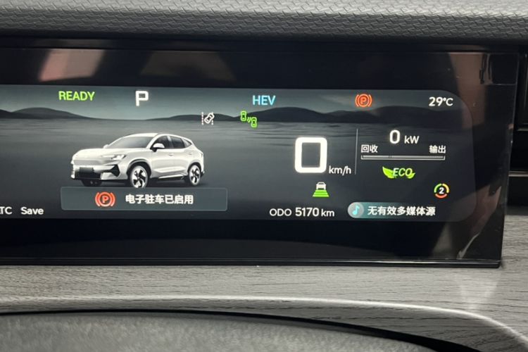 Used JETOUR Shanhai L6 2024 1.5TD DHT ULTRA Odometer Close Up