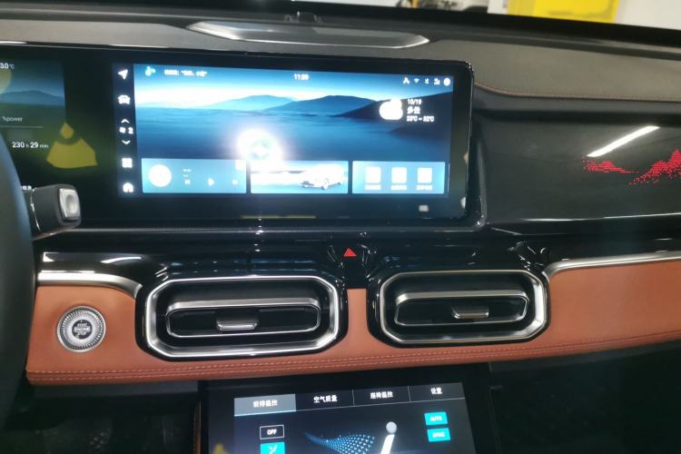 Used JETOUR Shanhai L7 2024 1.5T 120km ULTRA 7-Seater Audio And AC Panel